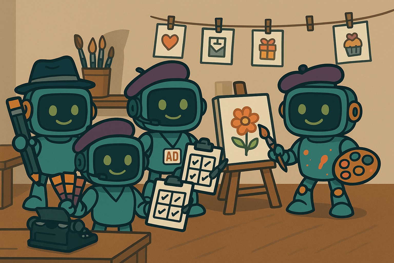 Robot Greeting Cards Team